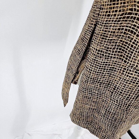 Platinum Dorothy Schoelen Abstract Tank Jacket Set Women's Size P XS Art To Wear - Picture 12 of 16